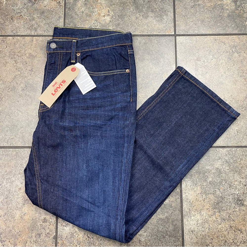 NEW! Men’s Levi’s 541 Athletic Cut Straight Leg Blue Denim Jeans Size 34x32